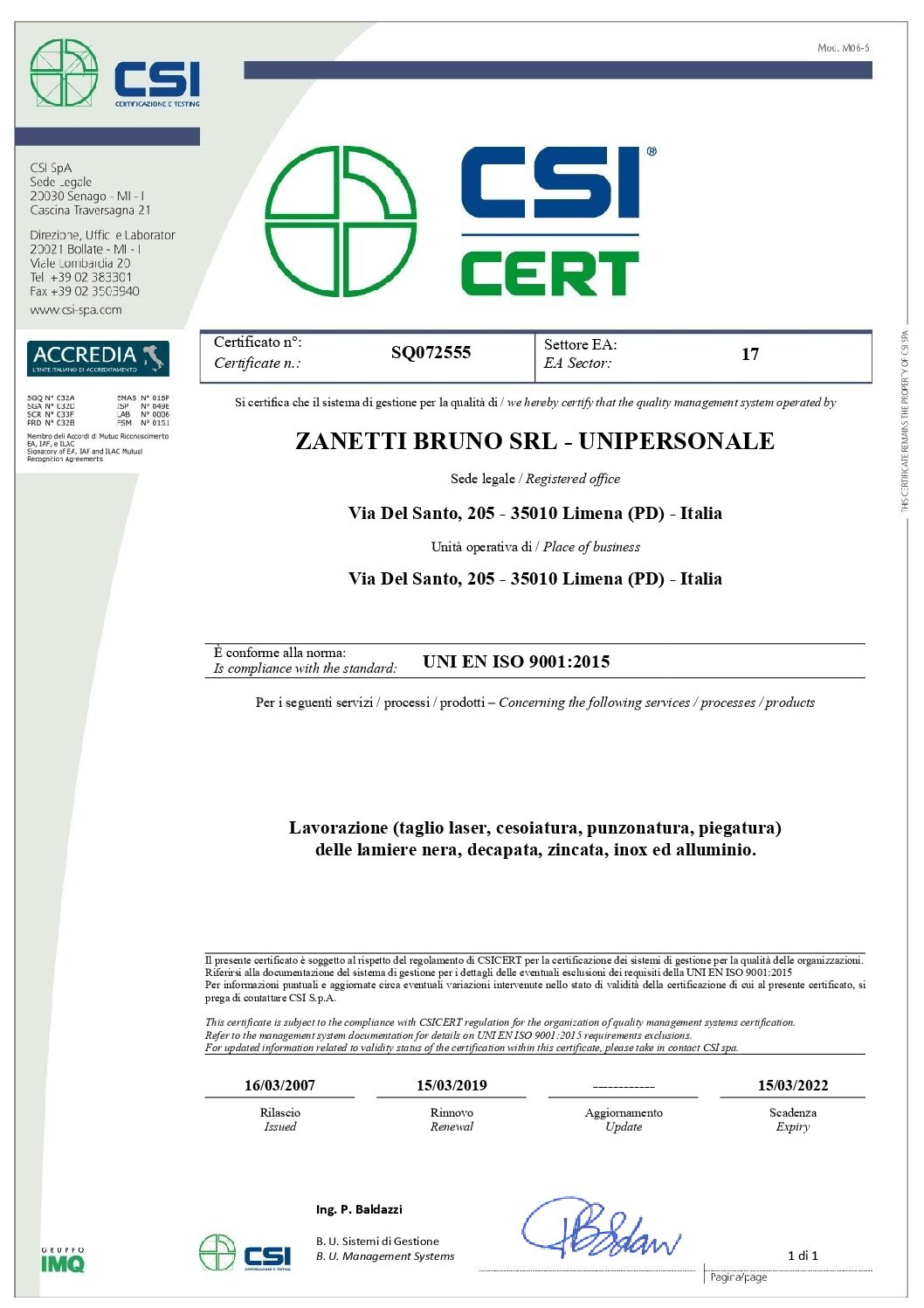 Zanetti Laser